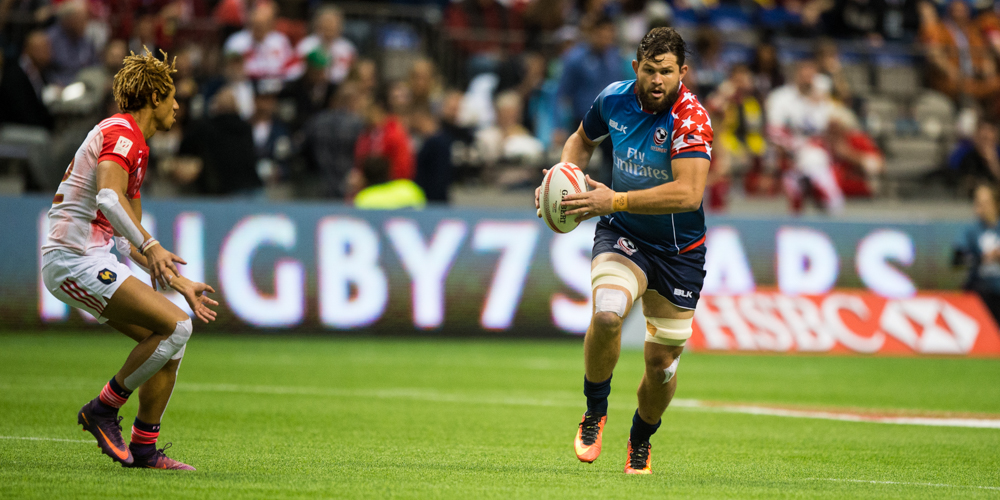 USA Men's rugby team at the Canada 7s March 11 2017. David Barpal photo.