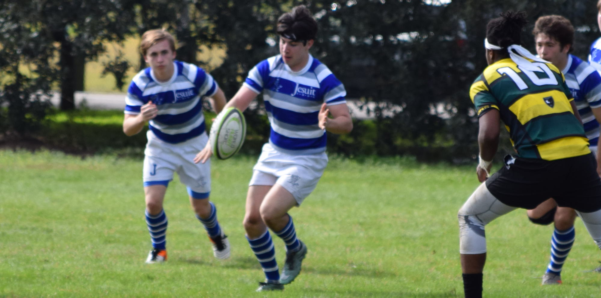 Case Ellis for Jesuit New Orleans rugby. Hudson Ellis photo.