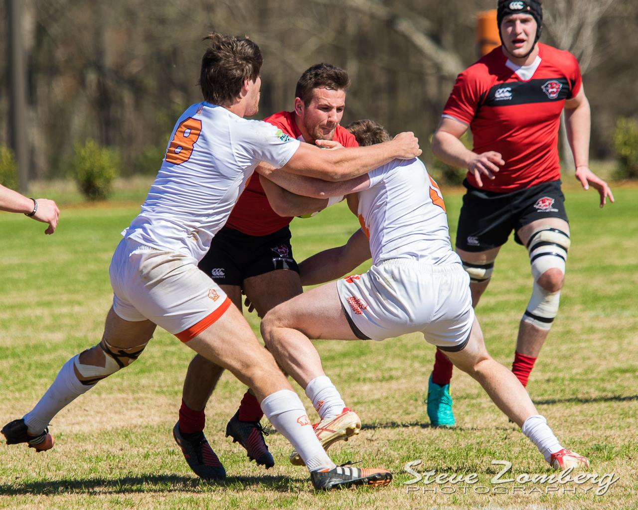 Davenport v Clemson rugby Feb 18 2017. Steven Zomberg photo.