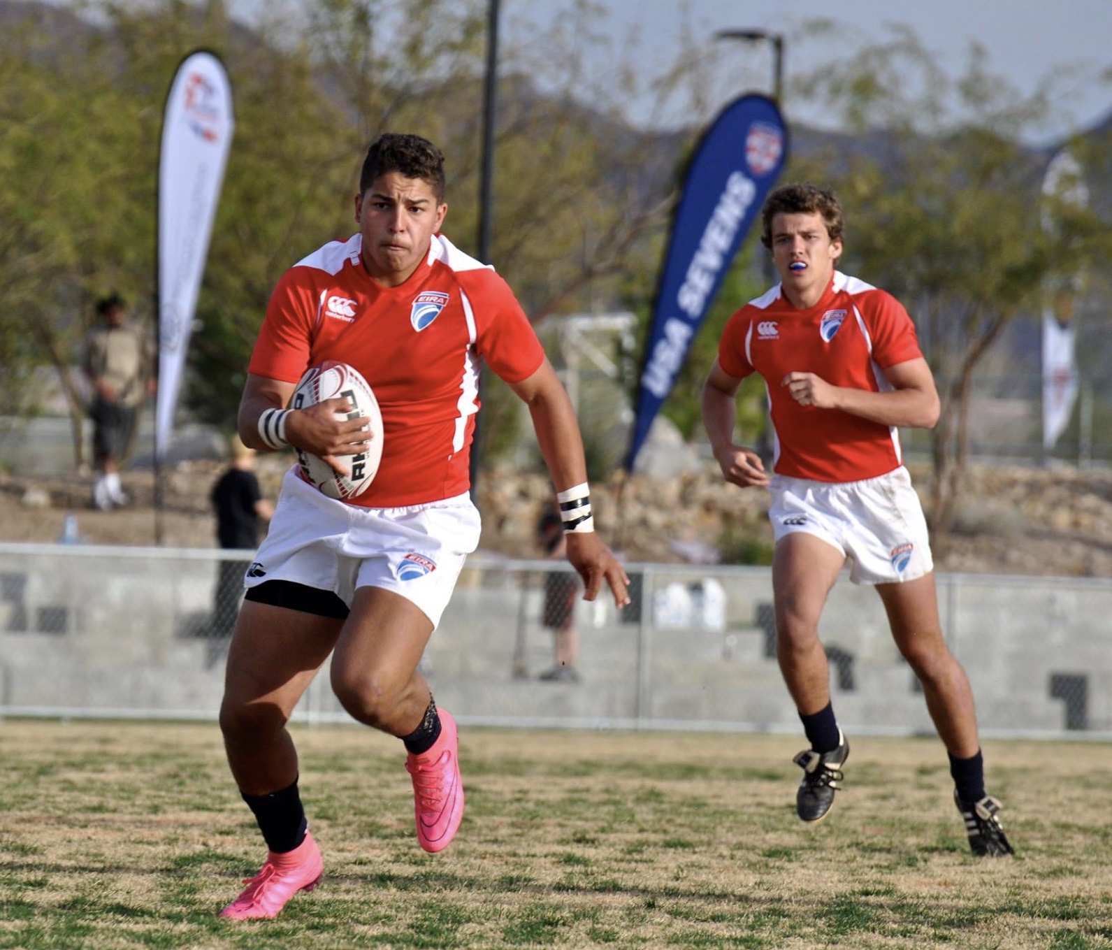 Quinn Perry and Christian Newby Eagle Impact Rugby Academy. Heide Newby photo.