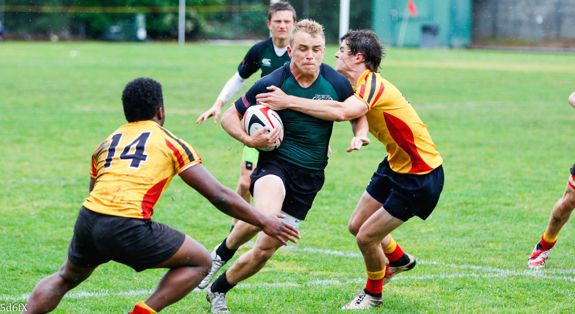 Sam Cusano in action for Granite Bay, spring 2016. Dan Bandoni photo.