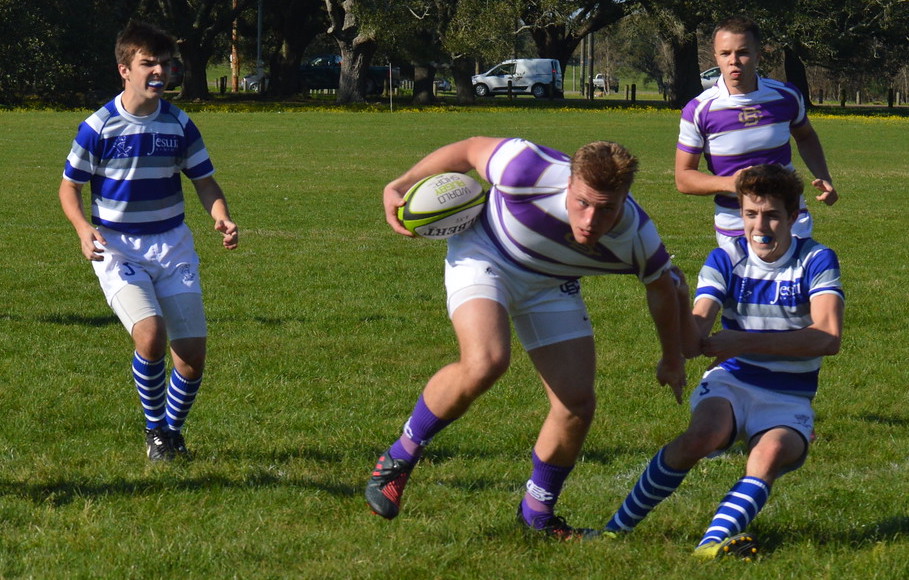 Christian Brothers Memphis rugby v Jesuit NOLA Rugby. Paul Beckmann photo.