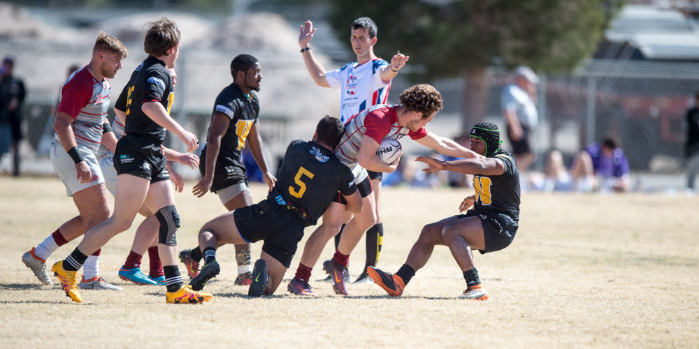 The Las Vegas Invitational rugby tournament. This is the Men's College bracket, the CRC Qualifier. Photos for Goff Rugby Report by David Barpal. 