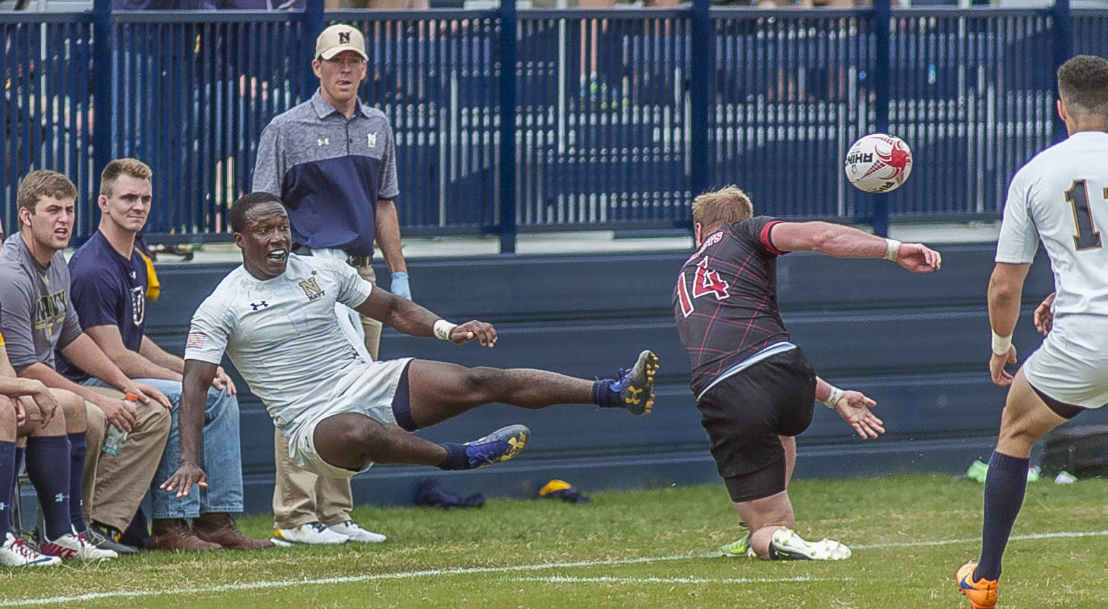 Navy v CWU rugby April 15 2017. Colleen McCloskey photo for Goff Rugby Report.