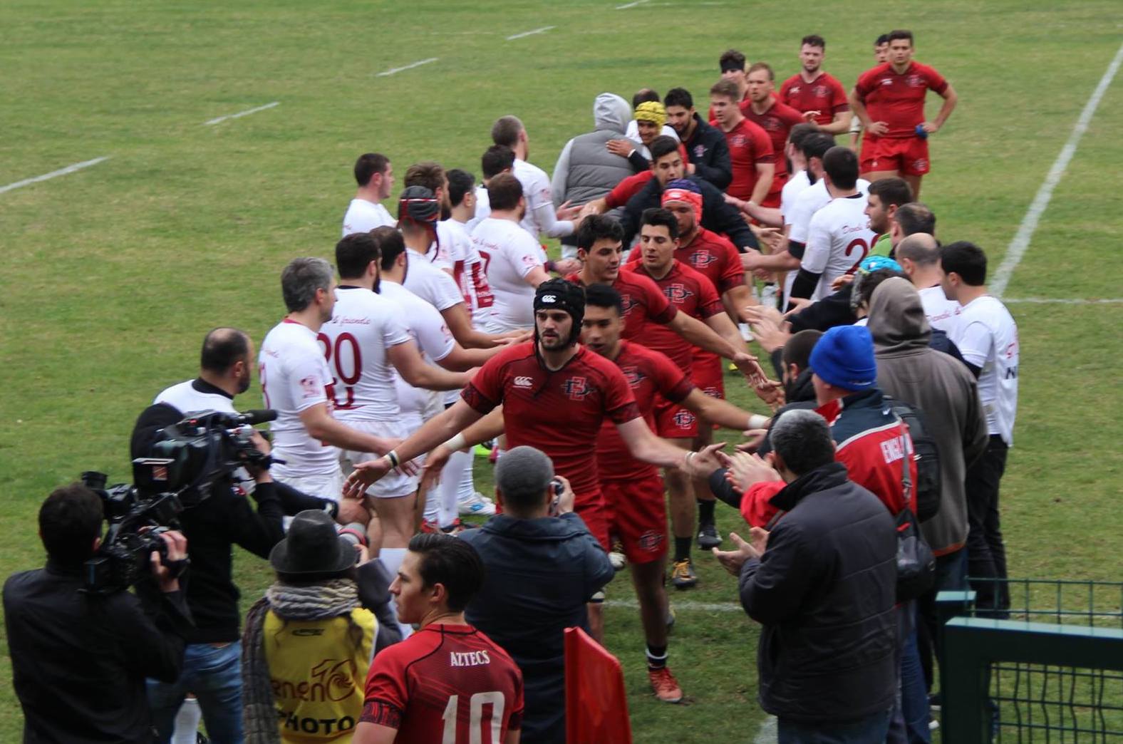 San Diego State University rugby in Tbilisi March-April 2017.