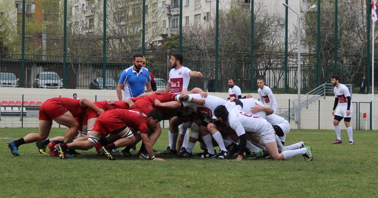 San Diego State University rugby in Tbilisi March-April 2017.