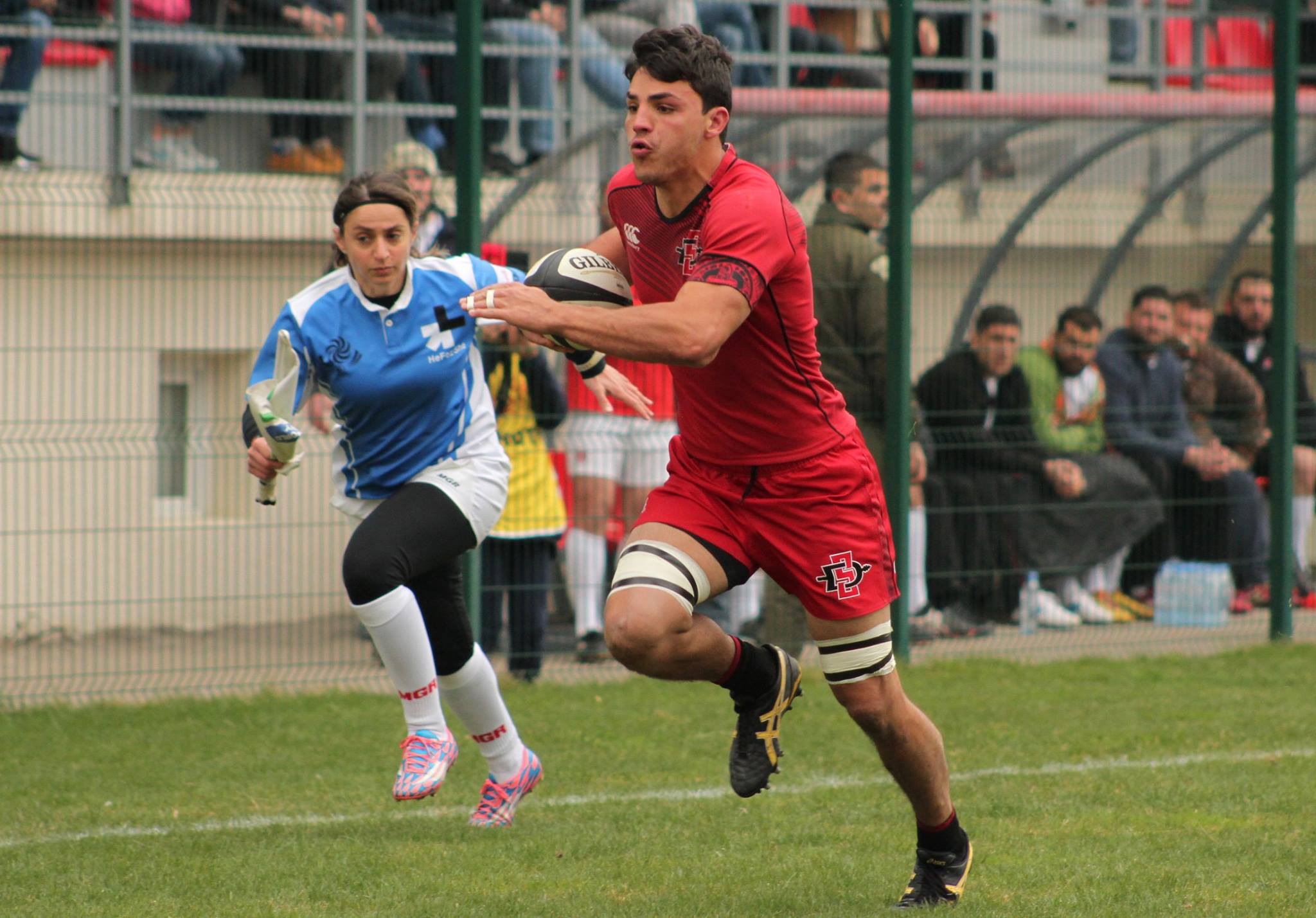 San Diego State University rugby in Tbilisi March-April 2017.