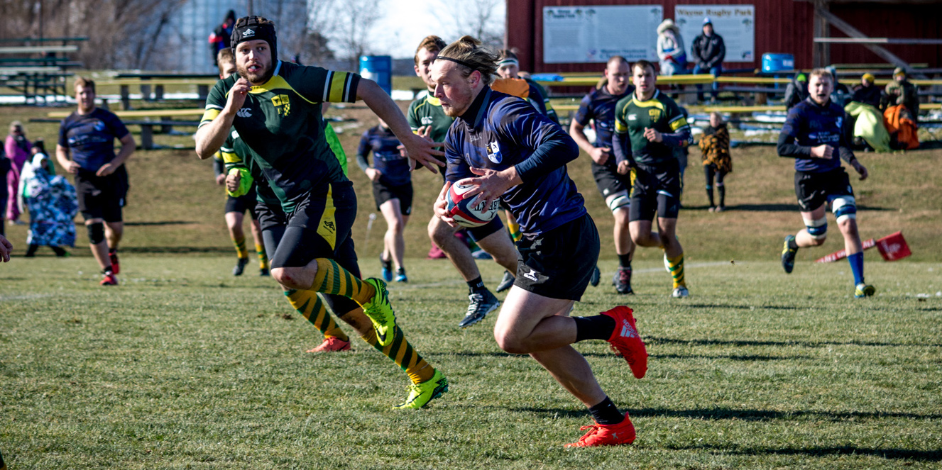 Minnesota-Duluth rugby in action during the fall 2016 Men's DII college playoffs. Nemuel-Nyangaresi photo.