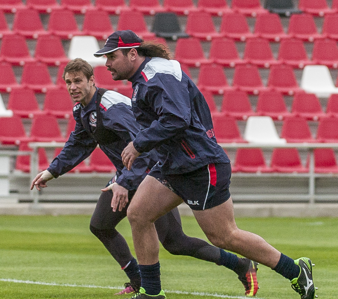 USA v Uruguay Captain's Run Feb 3 2017. Colleen McCloskey photos for Goff Rugby Report