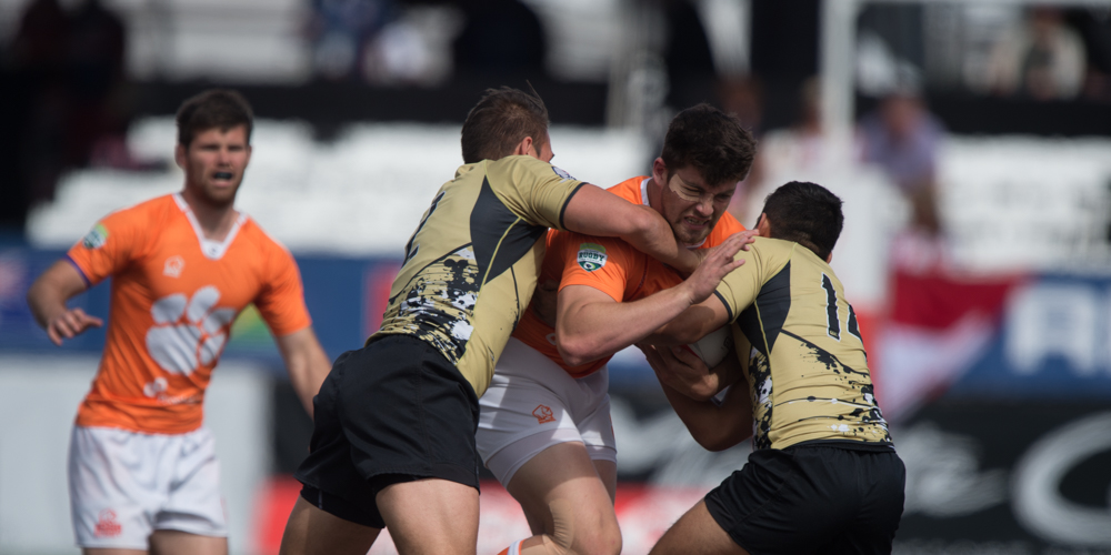 Lindenwood v Clemson in LVI College Final. David Barpal photo for Goff Rugby Report. 