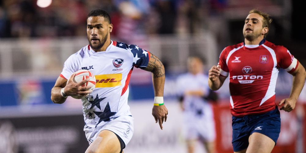 USA Men's Rugby Team in action at the 2017 USA 7s. David Barpal photo for Goff Rugby Report.