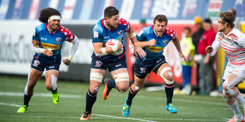 USA Men's Rugby Team in action at the 2017 USA 7s. David Barpal photo for Goff Rugby Report.