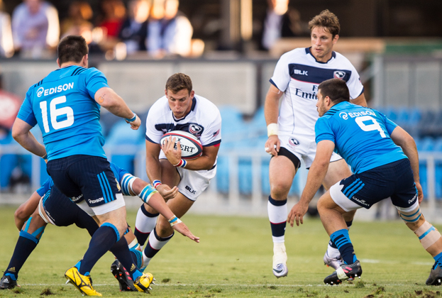 Will Holder for the USA against Italy. David Barpal photo.