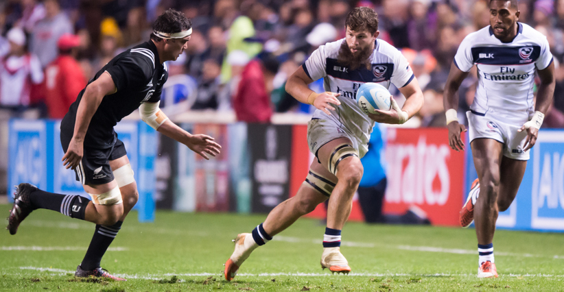 USA v Maori All Blacks rugby November 4 2016 at Toyota Park, Chicago. Photo David Barpal for Goff Rugby Report.