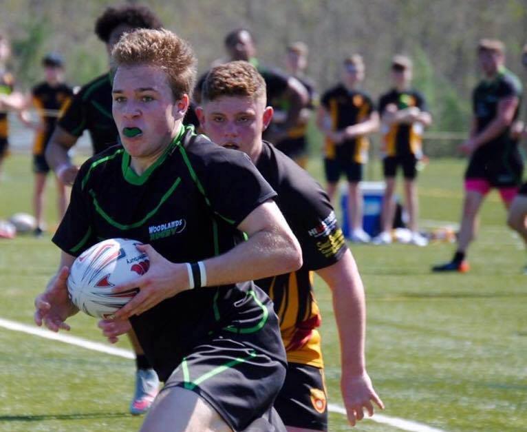 Woodlands HS rugby v Aberdare. Liz Gaunt Dayton photo.