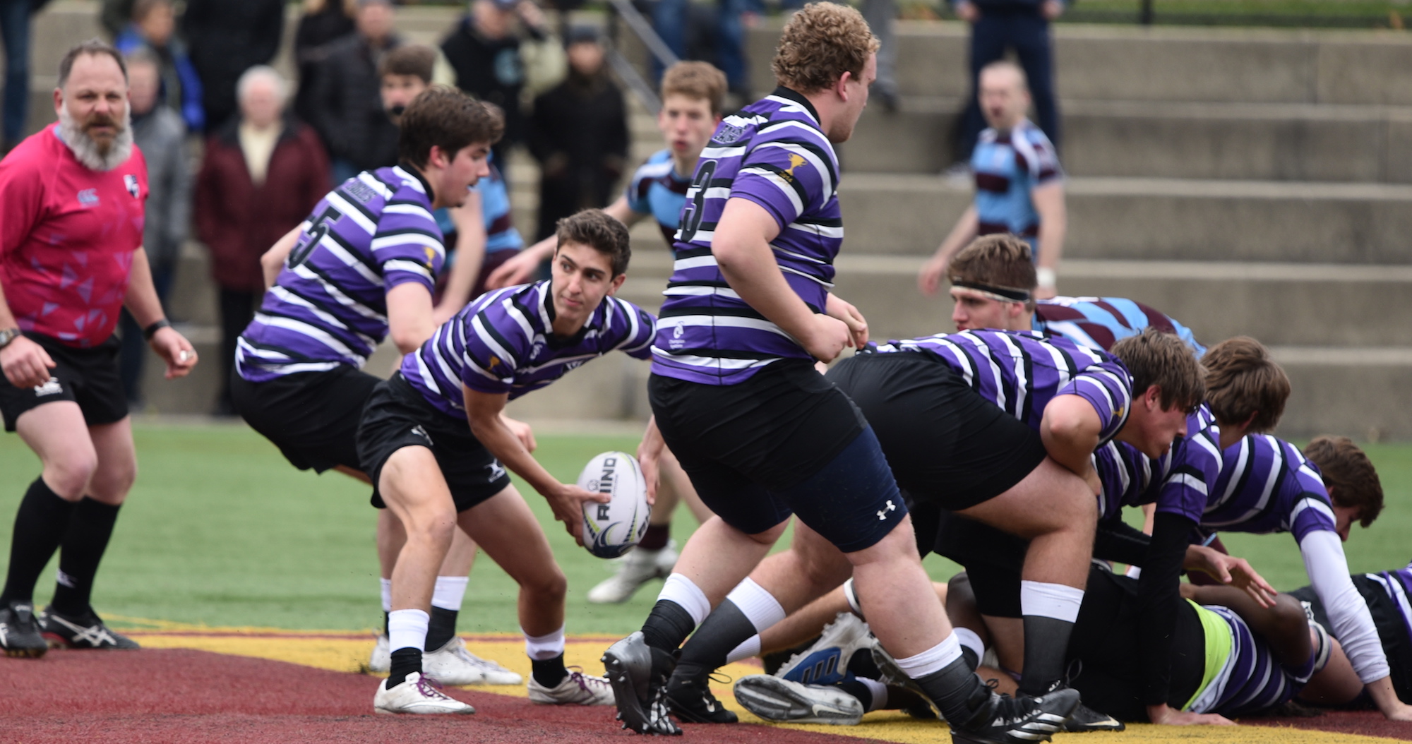 Xavier v Gonzaga HS rugby April 1 2017. Adam Smith photos.