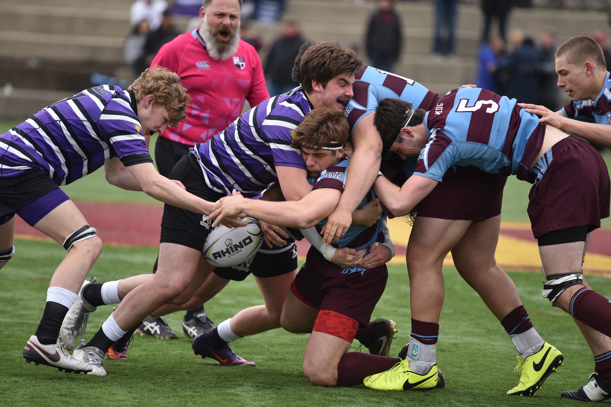 Xavier v Gonzaga HS rugby April 1 2017. Adam Smith photos.