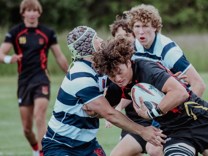 San Diego Mustangs vs Charlotte Cardinals in the 2025 Boys HS Club Final. Photo Griff Hastings.