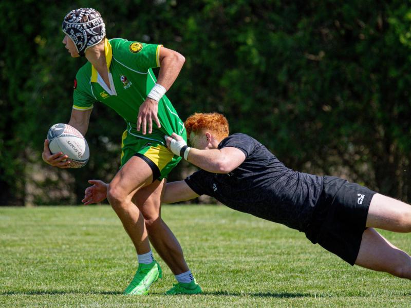 Oregon vs Iowa State at the 2026 CRAA D1AA 7s. Photo Matthew Dalton.