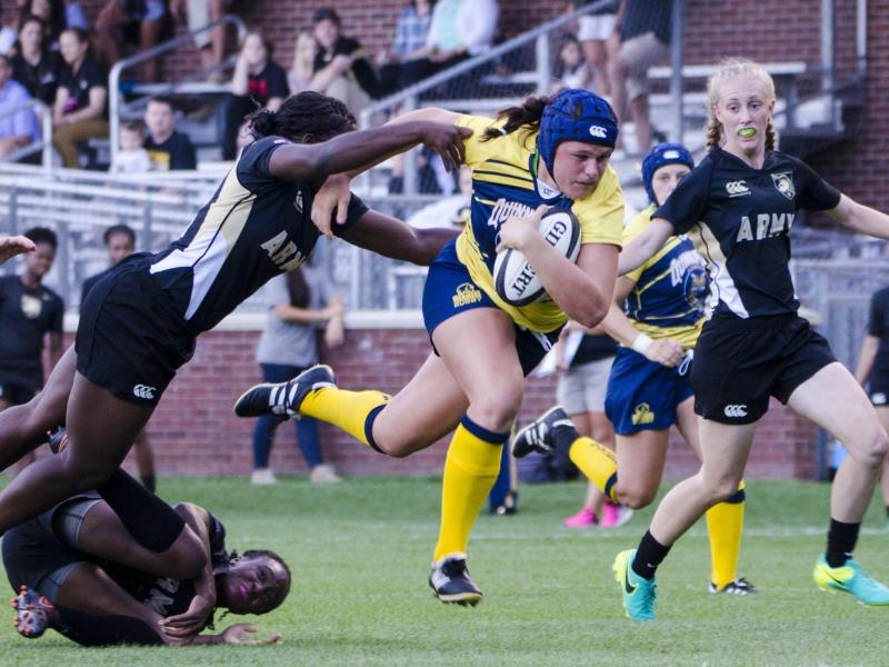 Ilona Maher in action vs West Point for Quinnipiac in 2016.