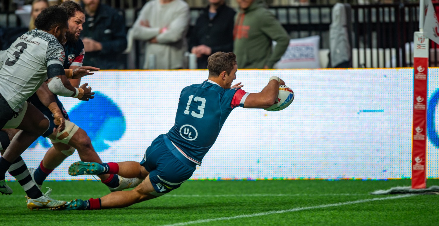 Ben Broselle scoring for the USA. David Barpal photo.