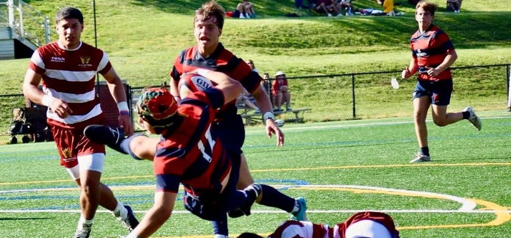 Charlotte Cardinals vs San Mateo Wolverines. Photo Charlotte Cardinals Rugby.