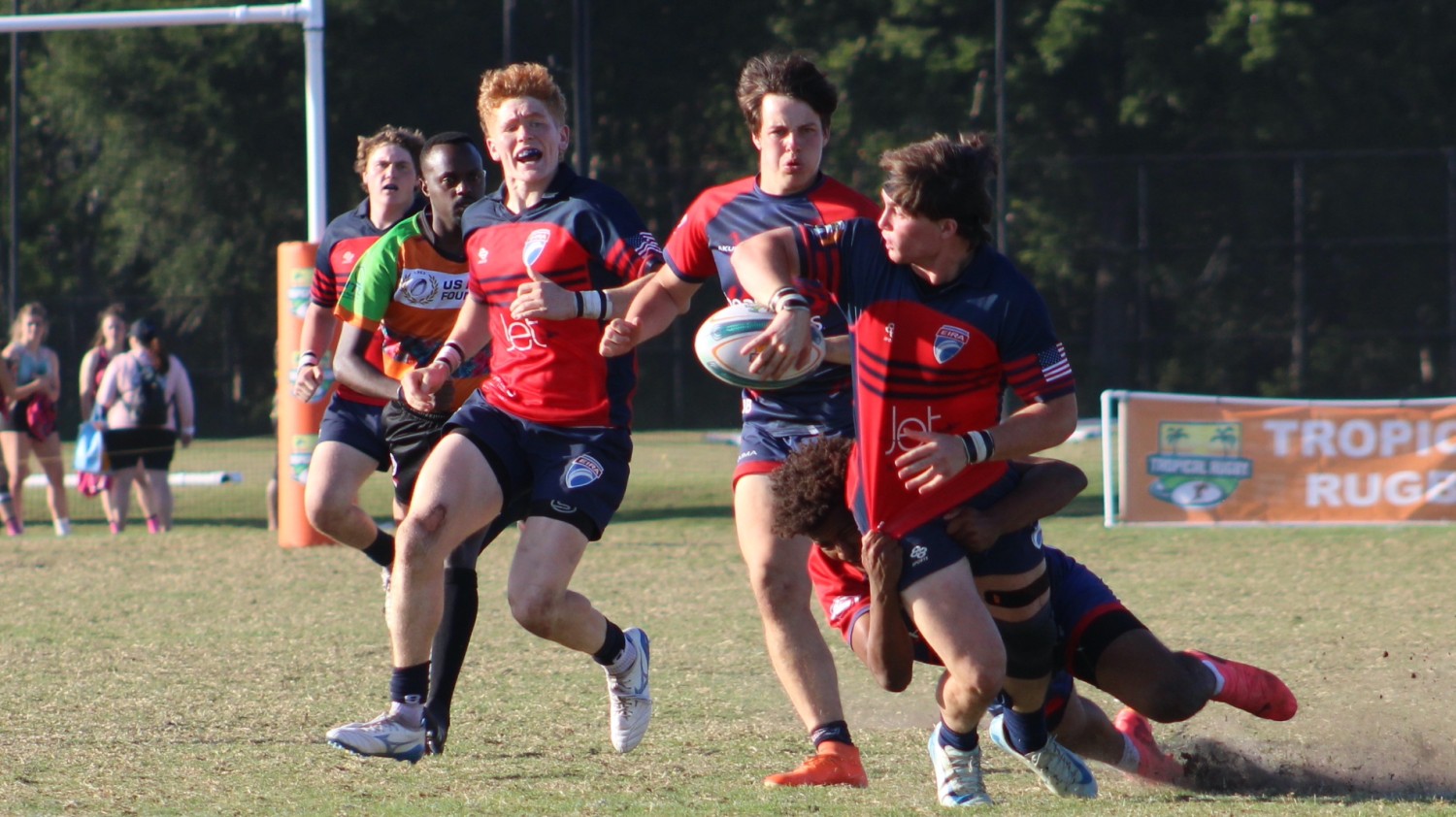 EIRA vs Panrher Rugby Academy in the Boys U18 Elite final of the 2025 Tropical 7s.
