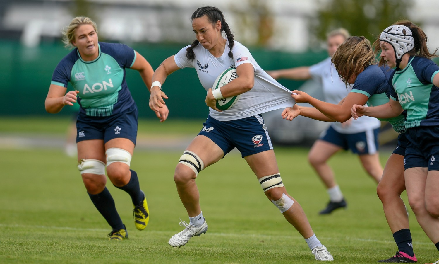 Scenes from the USA scrimmage with Ireland in September, 2023. Ian Muir photo.