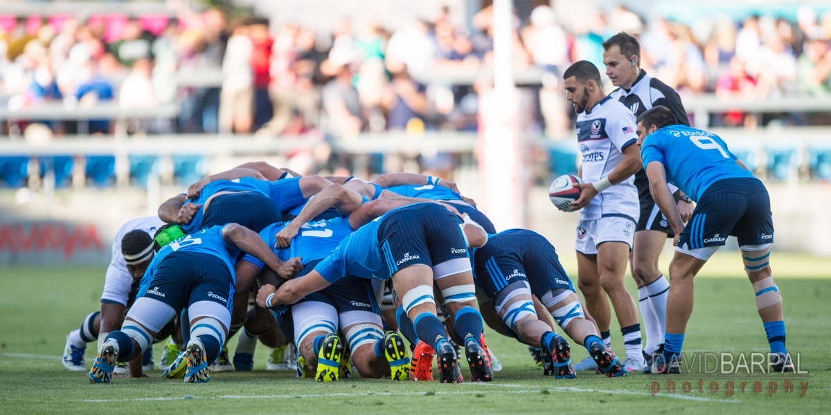 USA v Italy Scrum - David Barpal