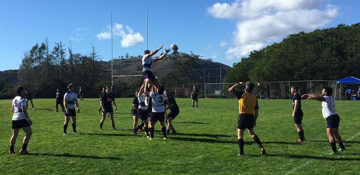 GCU wins a lineout v SBCC