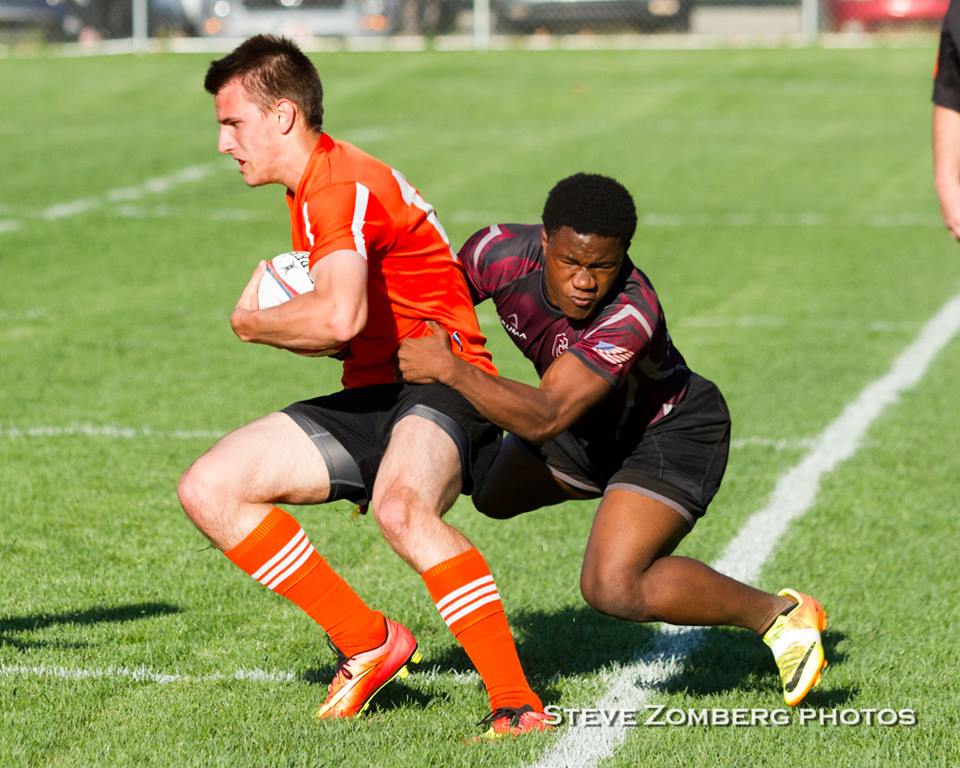 Grandville in maroon, Rockford in red. Steve Zomberg photos.