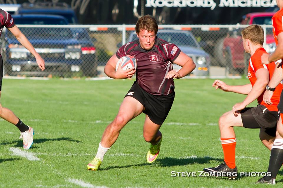 Grandville in maroon, Rockford in red. Steve Zomberg photos.