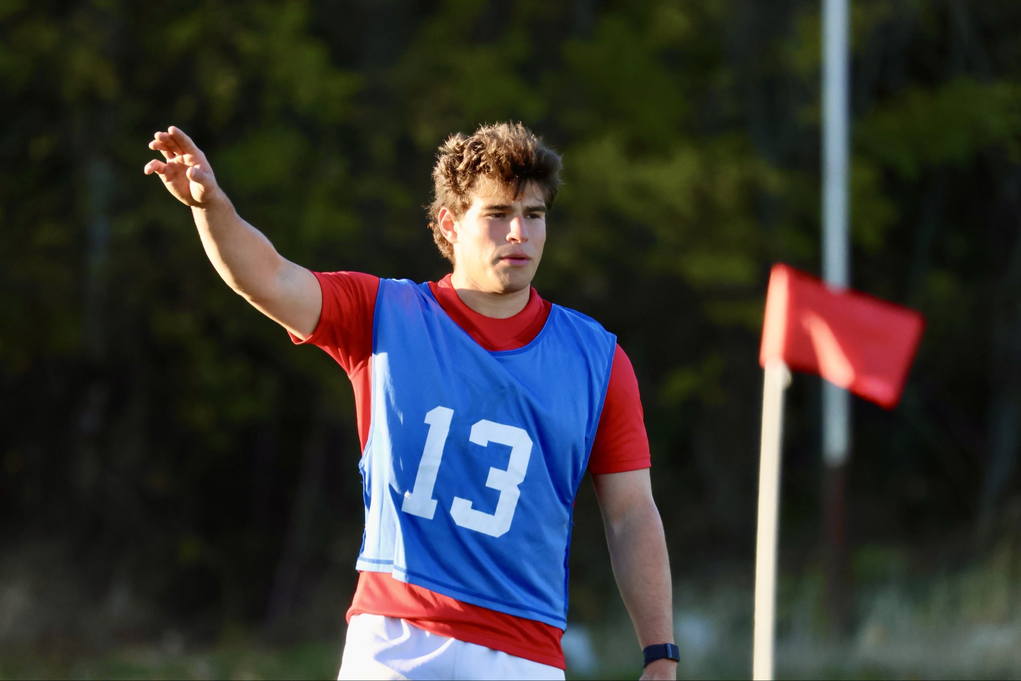 Dom Besag in training in 2025