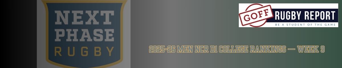 NCR D1 Rankings Week 9