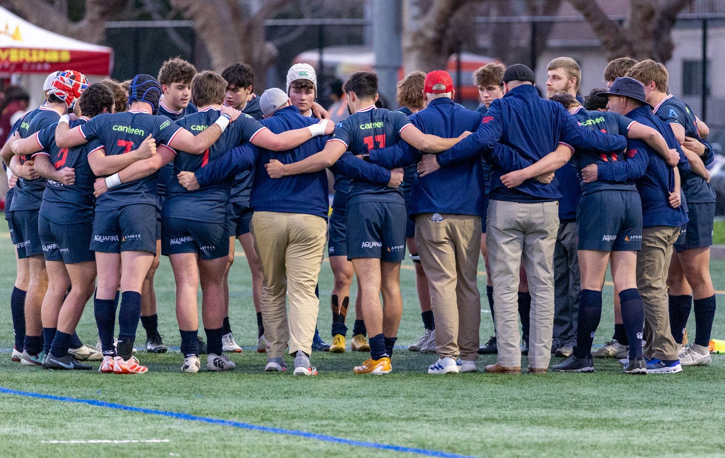 Charlotte Cardinals huddle up. Photo Dan Caple.