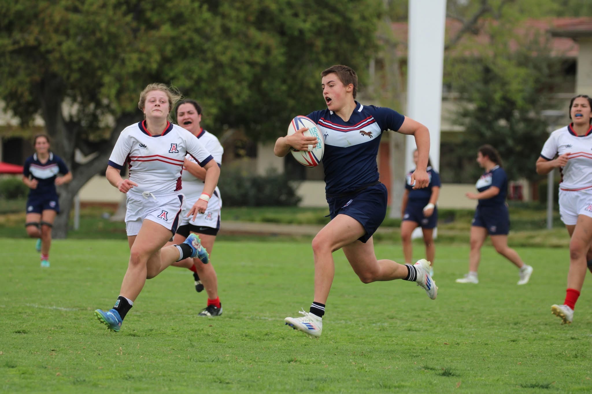 Alex Meecham in full gallop for Claremont.