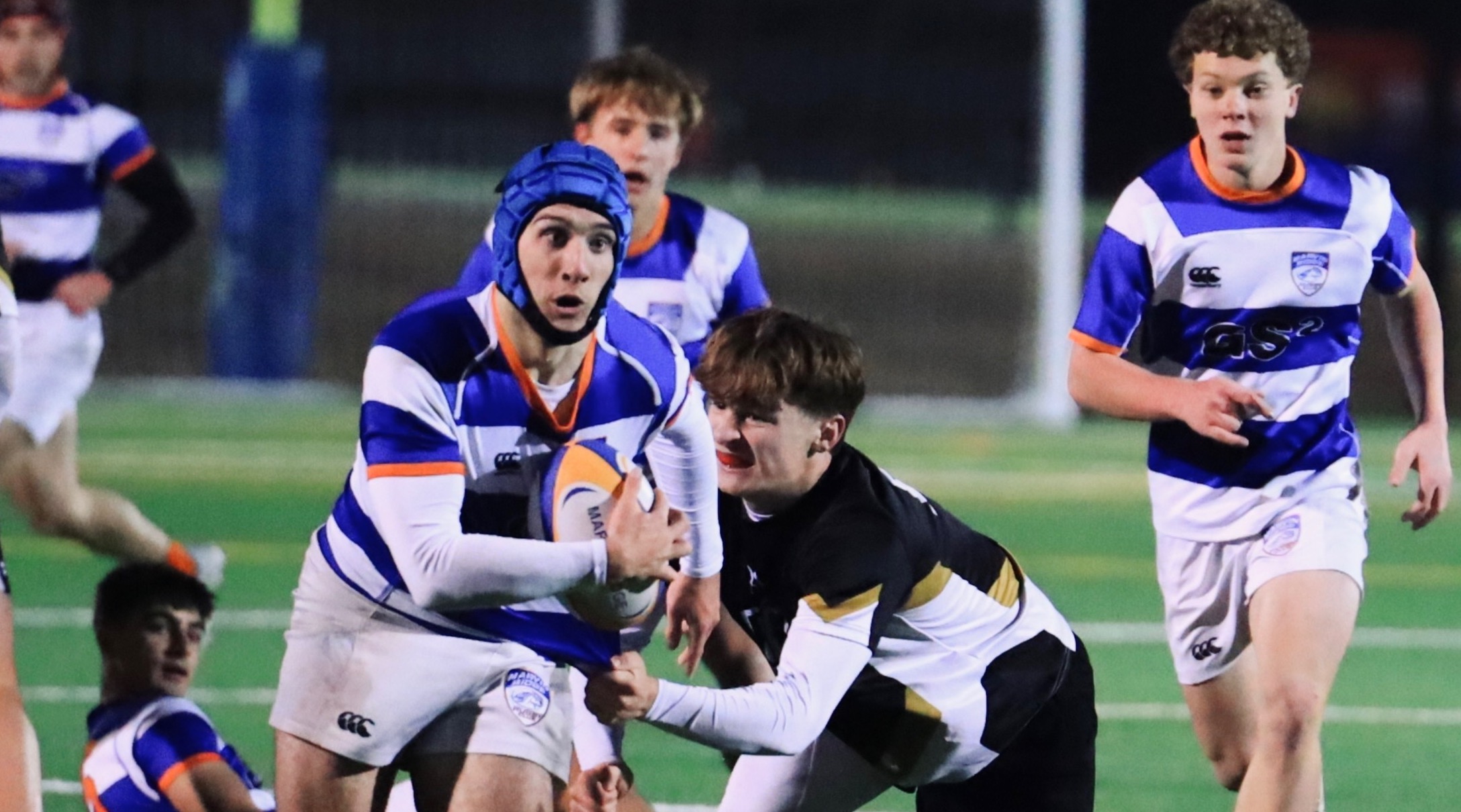 Trey Tidwell for Marvin Ridge vs South Charlotte. Photo Meg Savarese.