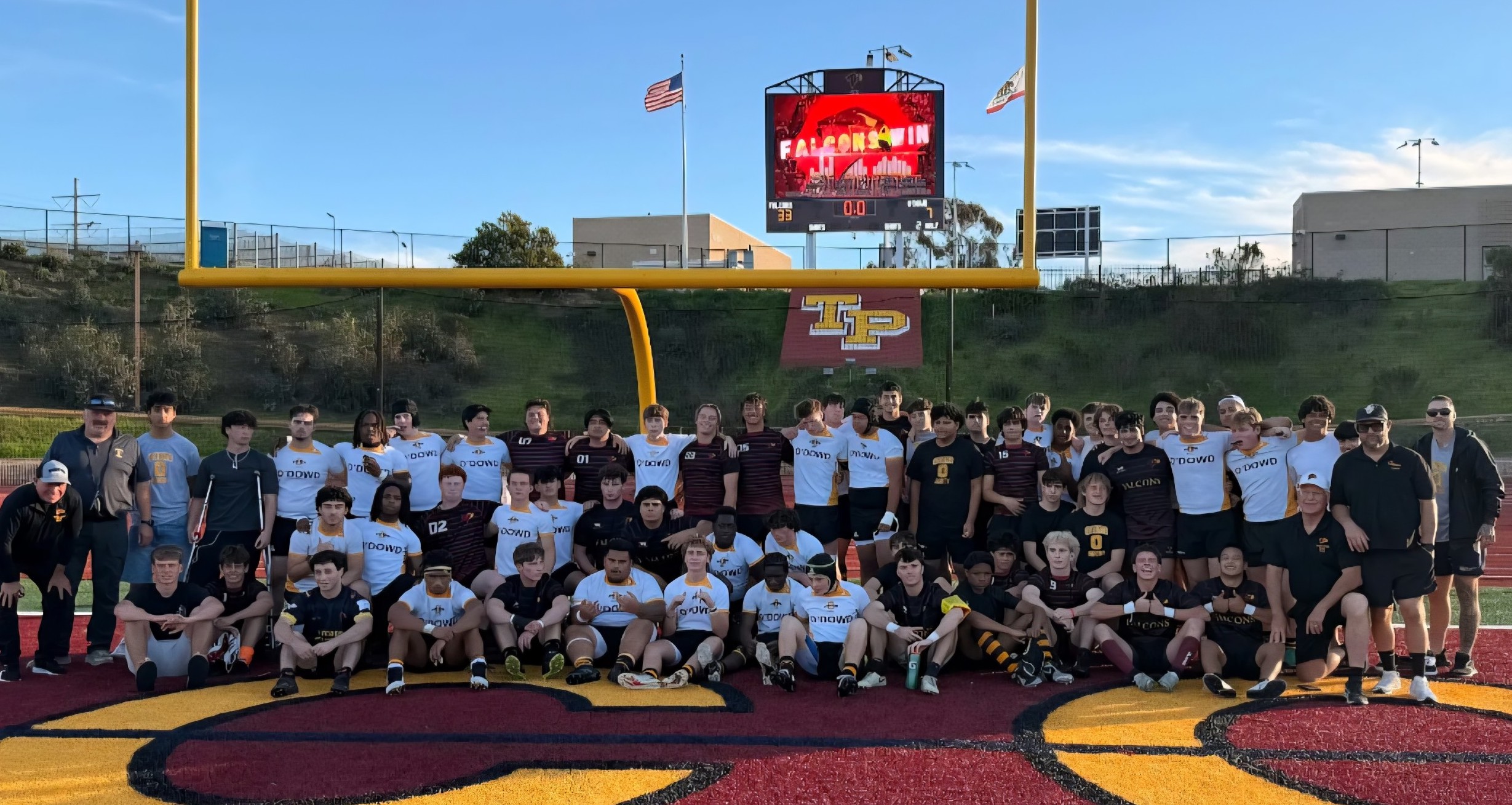 Bishop O'Dowd and Torrey Pines post-match in 2026.