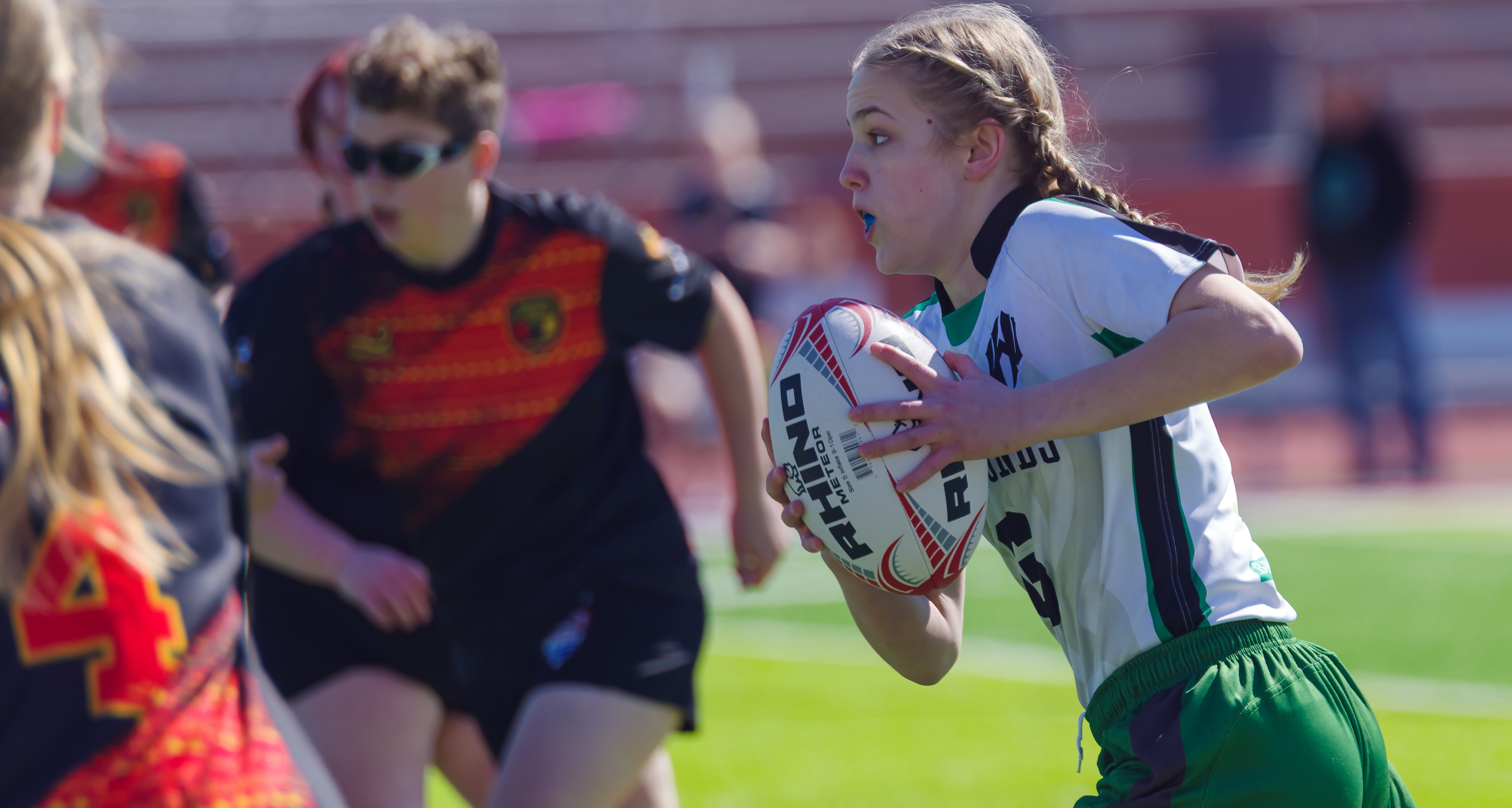 West Virginia Warhounds girls in action in Pennsylvania.