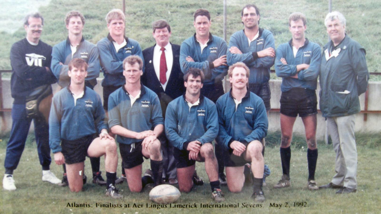 Siano with Atlantis squad May 1992