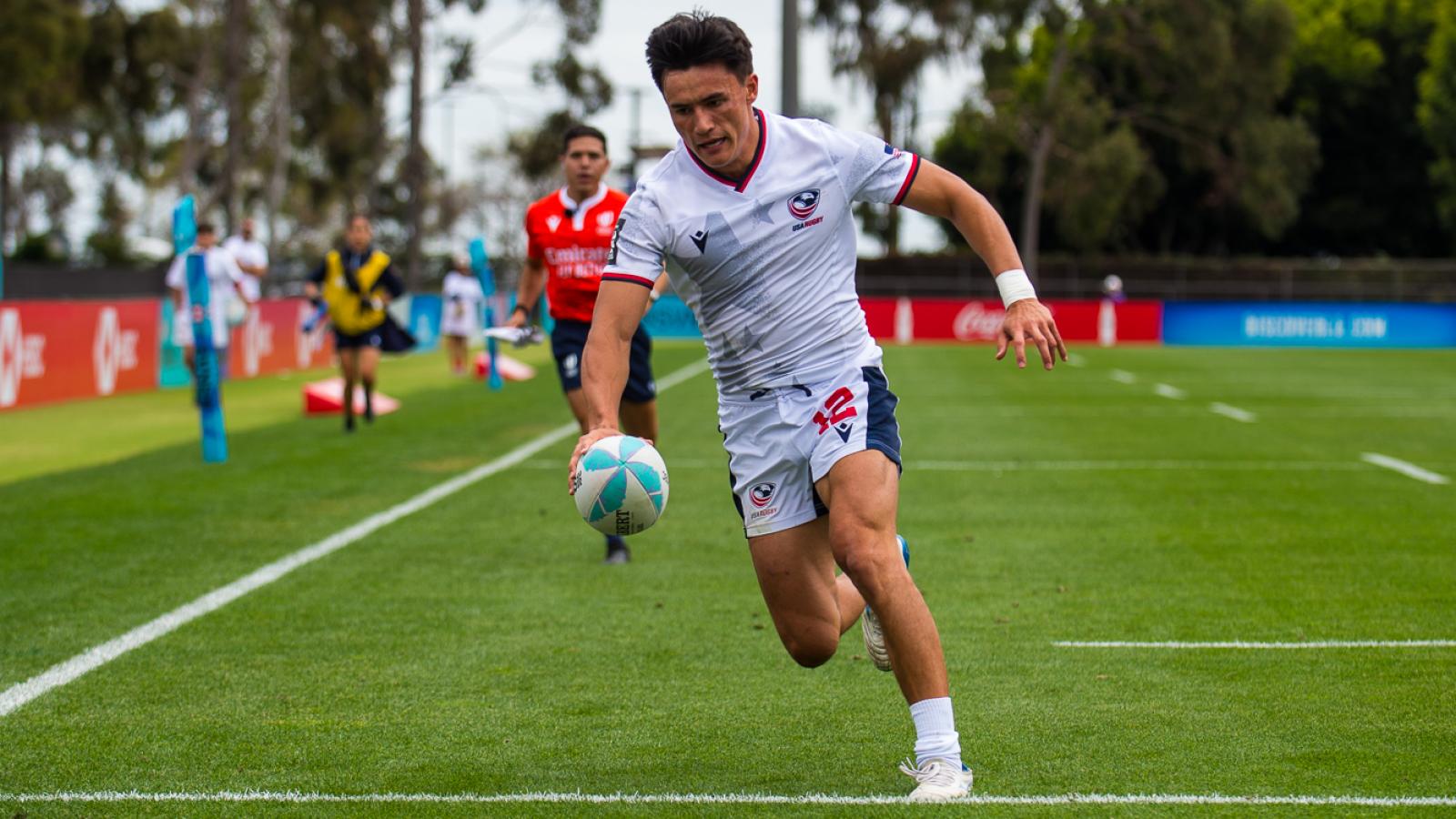 Lucas Lacamp scores for USA. David Barpal photo.