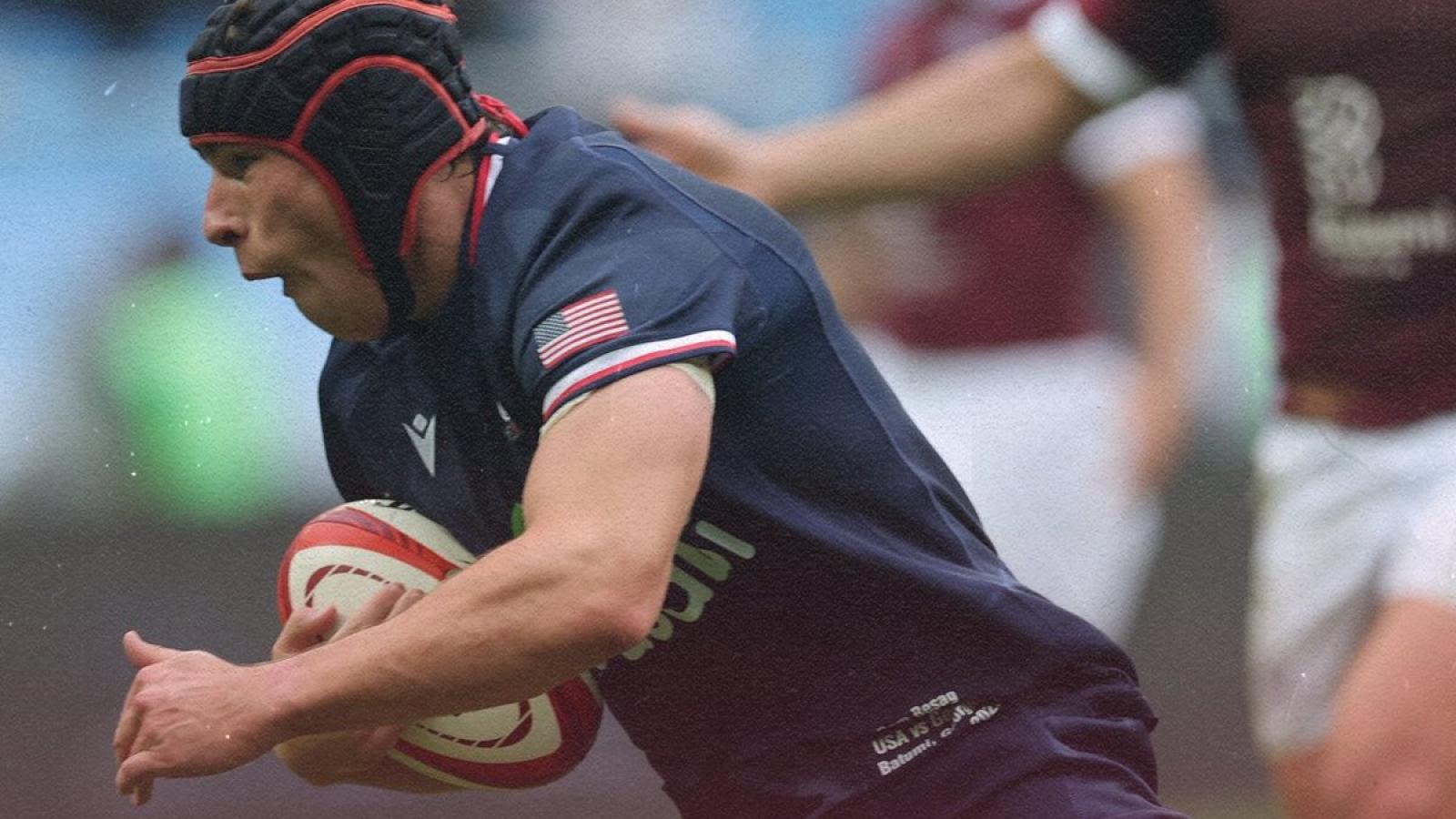 Dom Besag cores for the USA against Georgia.