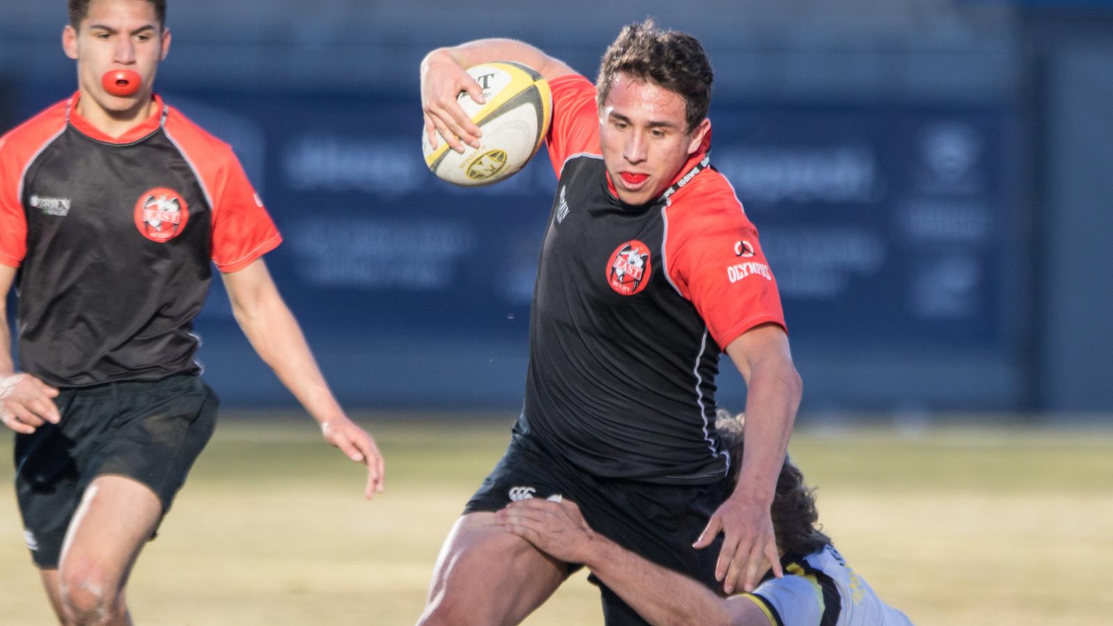 east hs co danny sanchez carries with jimmie rice supporting reid neureiter