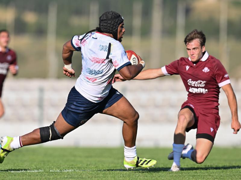USA U20s scrimmage Georgia U20s in Tbilisi during their buildup to the 2026 JWC. Photo Levan Verdzeuli.