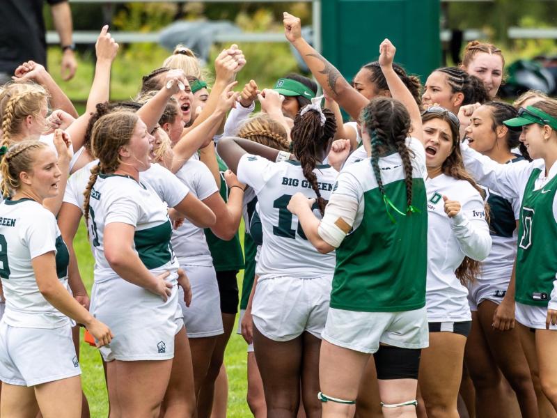Dartmouth women are happy.