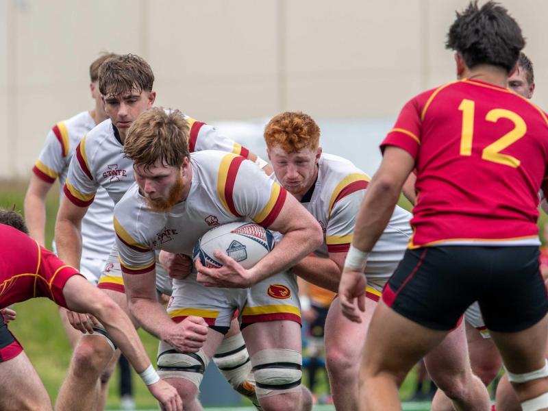 Iowa State during their D1AA semifinal win vs Arizona State. Matthew Dalton photo.