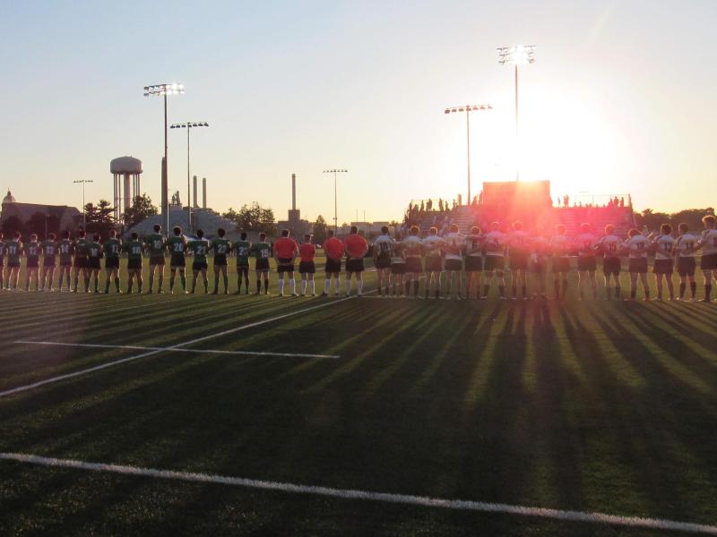 Teams line up at a previous Big 10 Championship weekend.