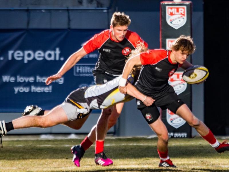 east hs co jack rochio attacks with isiah rademacher in support reid neureiter