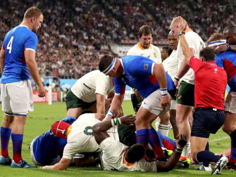 south africa v namibia rugby world cup 2019 david ramos world rugby via getty images pool b