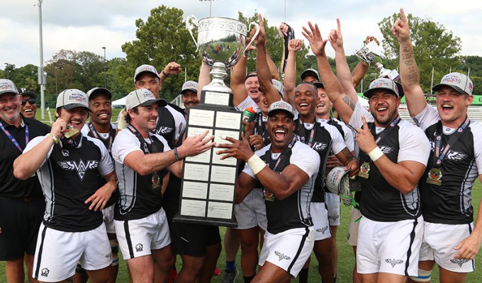 The WAC men took home the trophy at last year's club 7s finals. Travis Prior photo. 